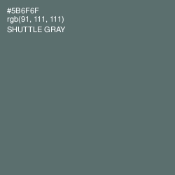 #5B6F6F - Shuttle Gray Color Image